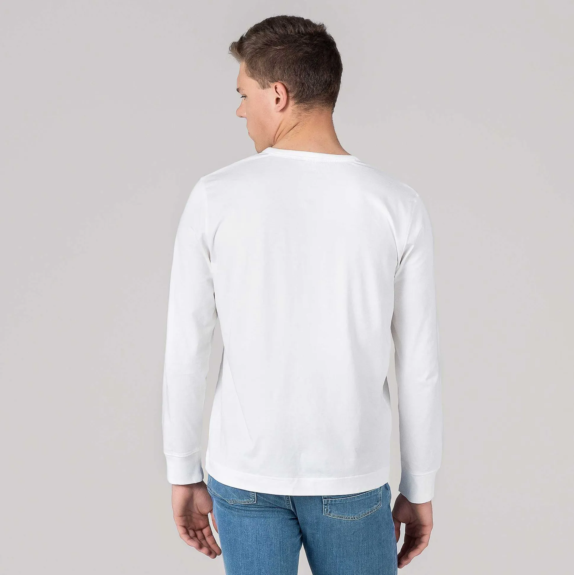 LIVING CRAFTS Paolo - Henley-Shirt Ekru Clearance