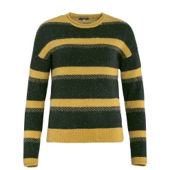 LIVING CRAFTS Paremi - Pullover Dunkles Oliv/Honig Fashion