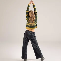 LIVING CRAFTS Paremi - Pullover Dunkles Oliv/Honig Fashion