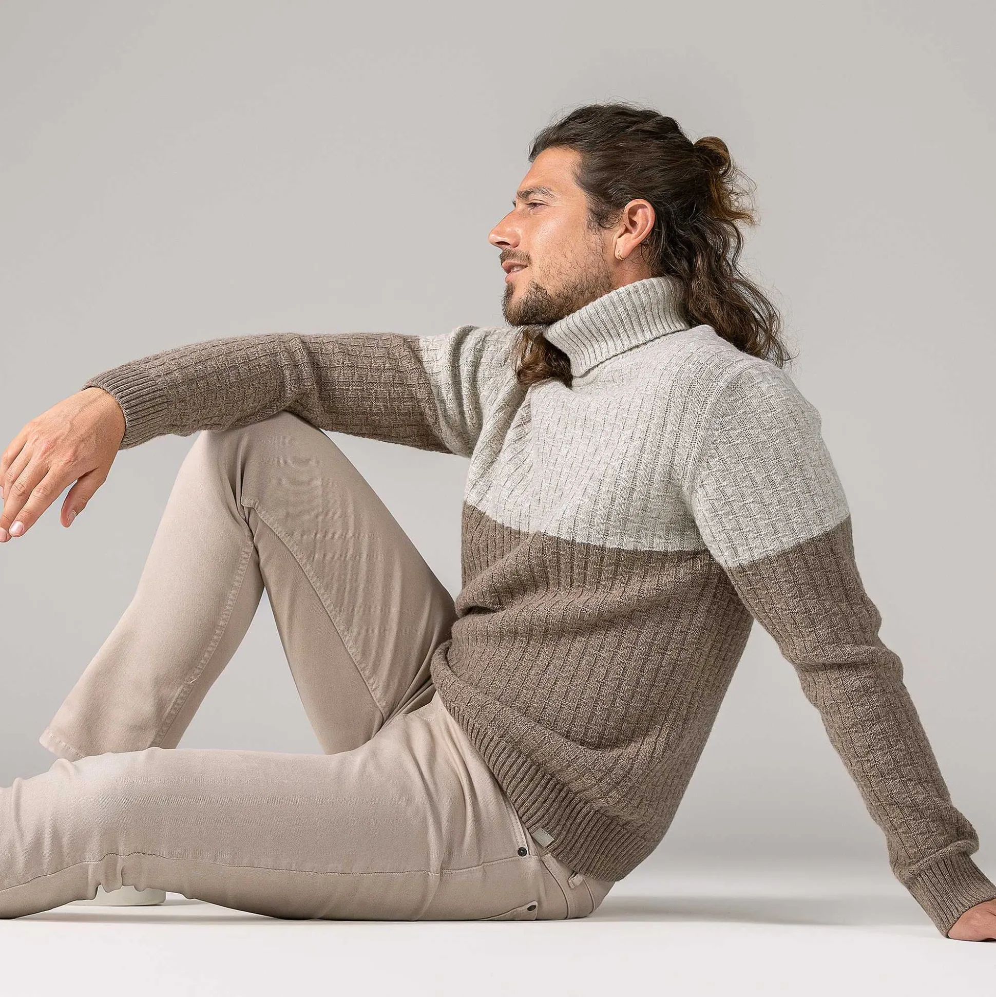 LIVING CRAFTS Patrizio - Rollkragenpullover Eiche Shop