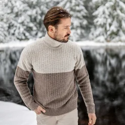 LIVING CRAFTS Patrizio - Rollkragenpullover Eiche Shop
