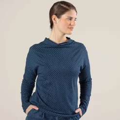 LIVING CRAFTS Peja - Langarmshirt Indigo-Patch Discount