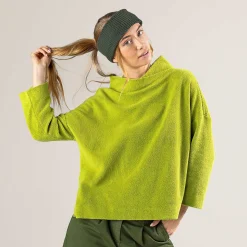 LIVING CRAFTS Penelopis - Fleecepullover Grun Werden Hot