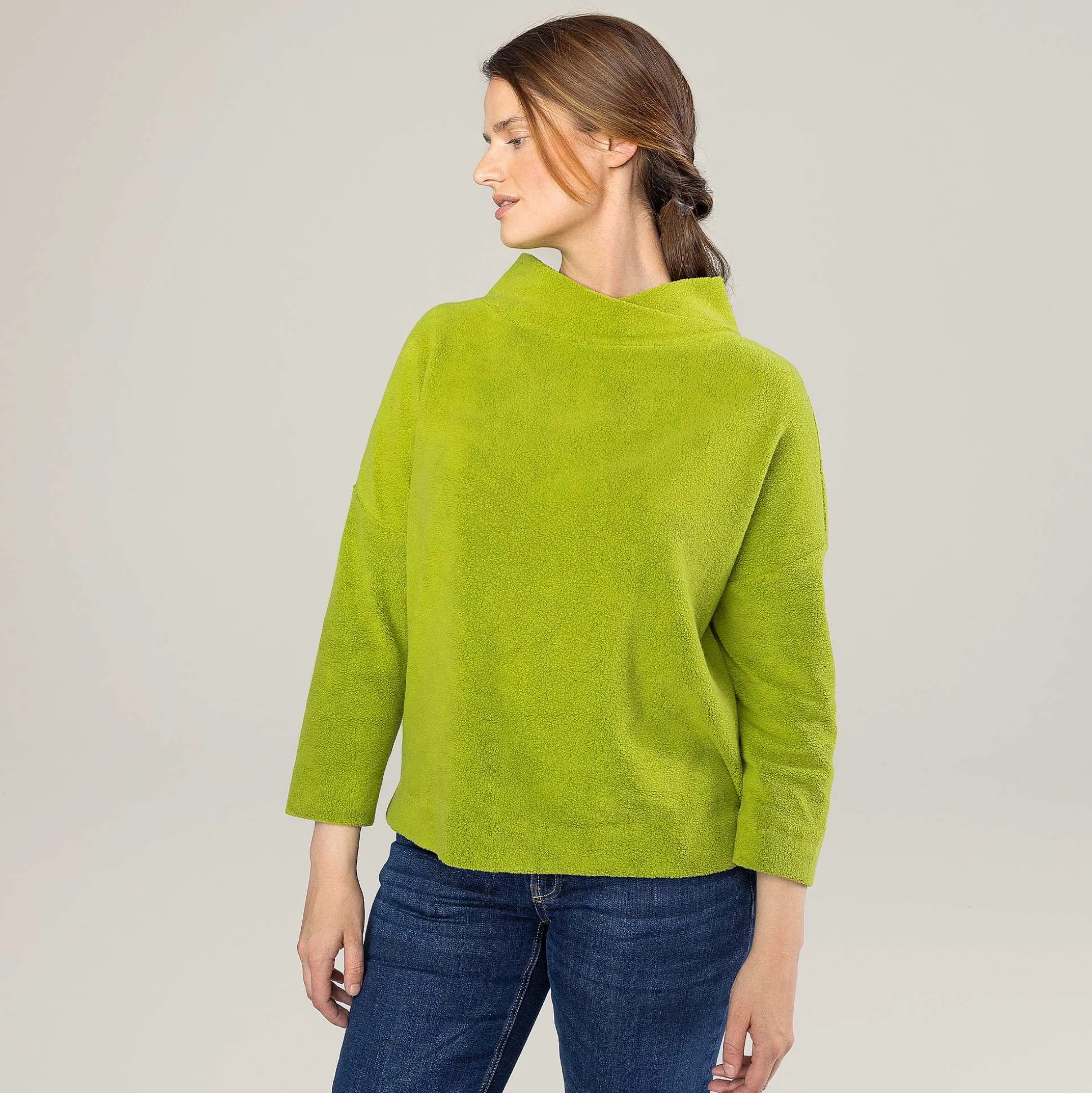 LIVING CRAFTS Penelopis - Fleecepullover Grun Werden Hot