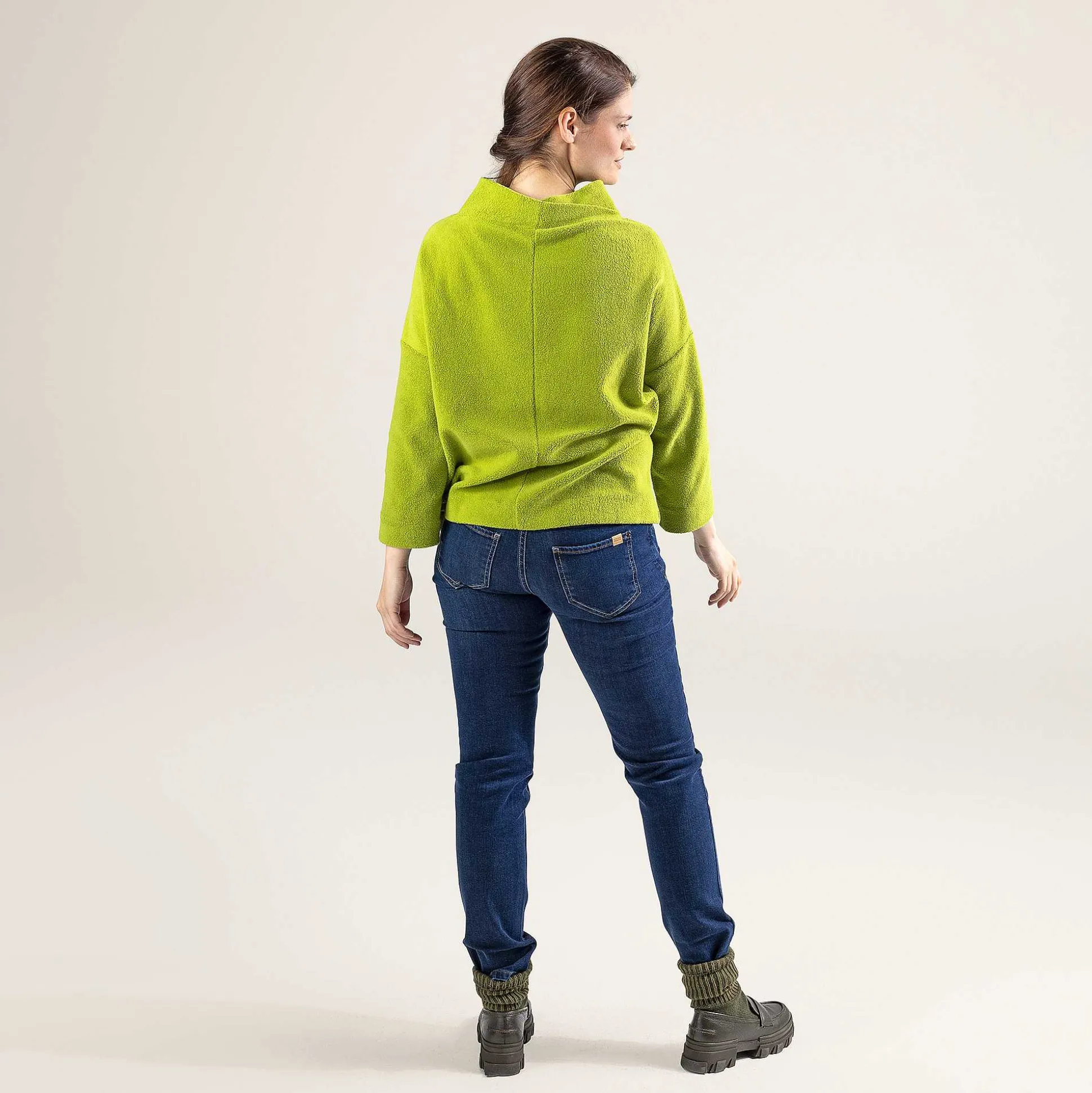 LIVING CRAFTS Penelopis - Fleecepullover Grun Werden Hot