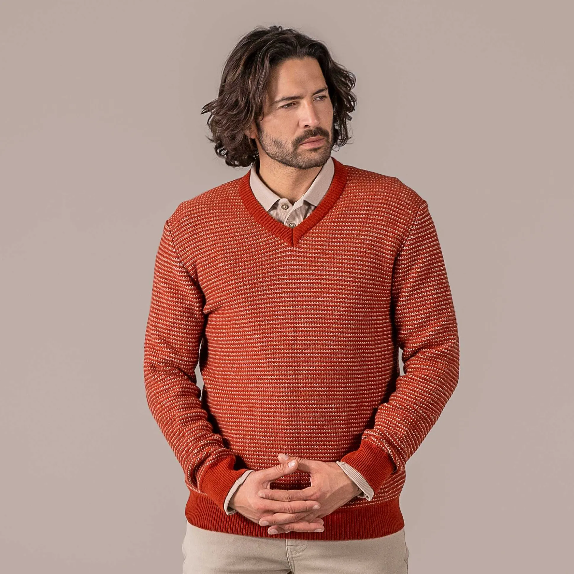 LIVING CRAFTS Pierce - Pullover Ziegel New