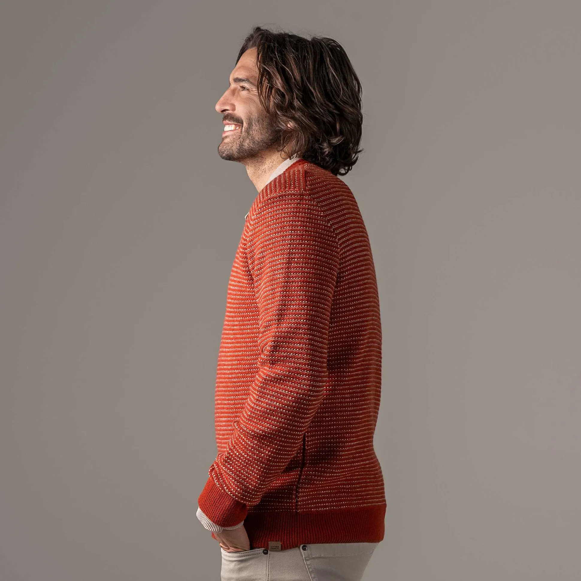 LIVING CRAFTS Pierce - Pullover Ziegel New