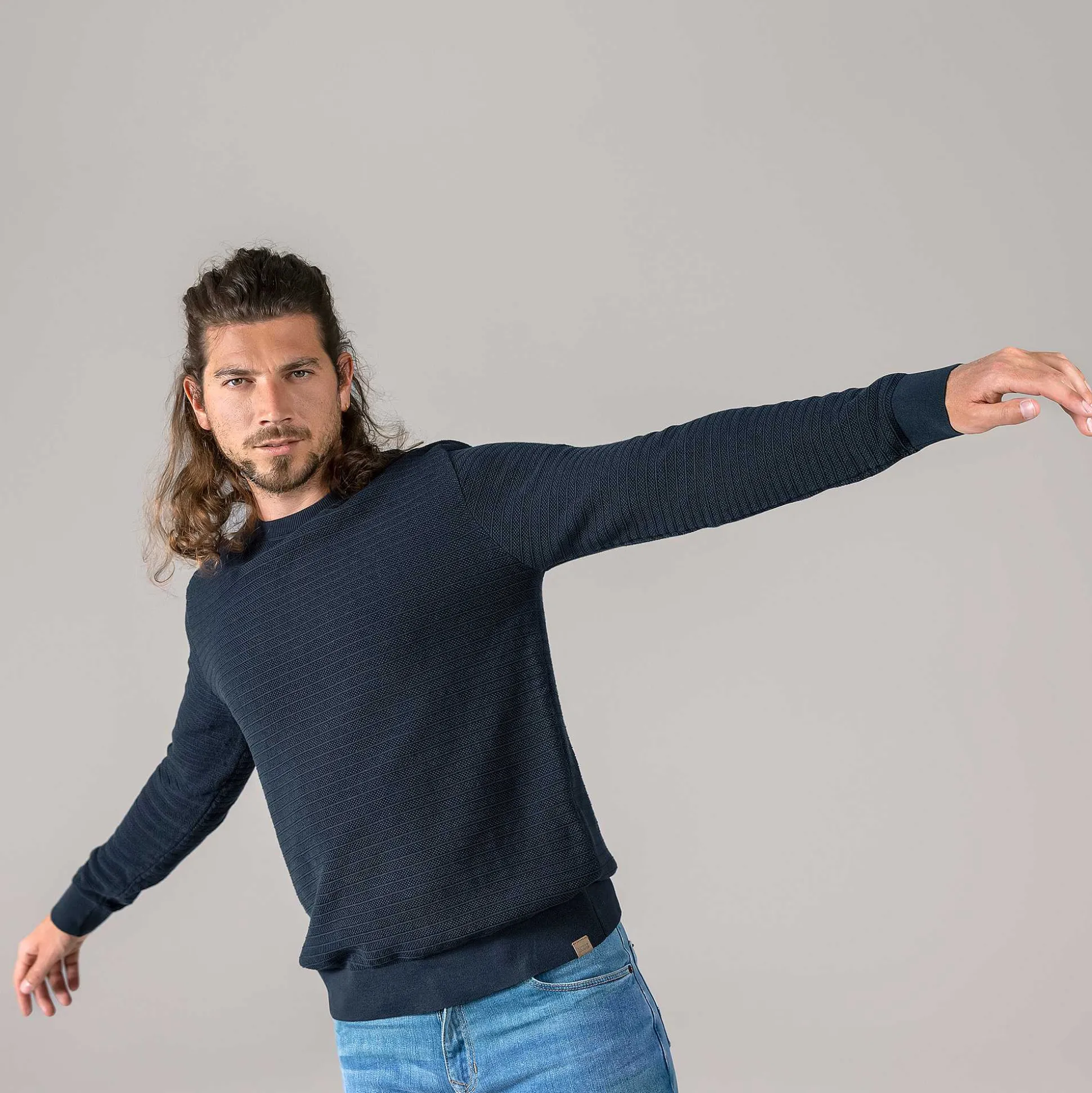 LIVING CRAFTS Pietro - Pullover Mitternacht Fashion