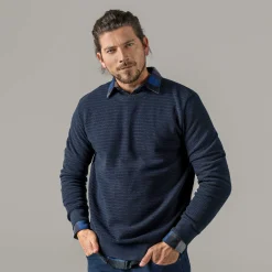 LIVING CRAFTS Pietro - Pullover Mitternacht Fashion