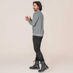 LIVING CRAFTS Pietro - Pullover Graue Melange Shop