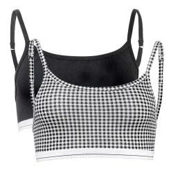LIVING CRAFTS Pippa - Bustier Vichy Schwarz/Creme Online