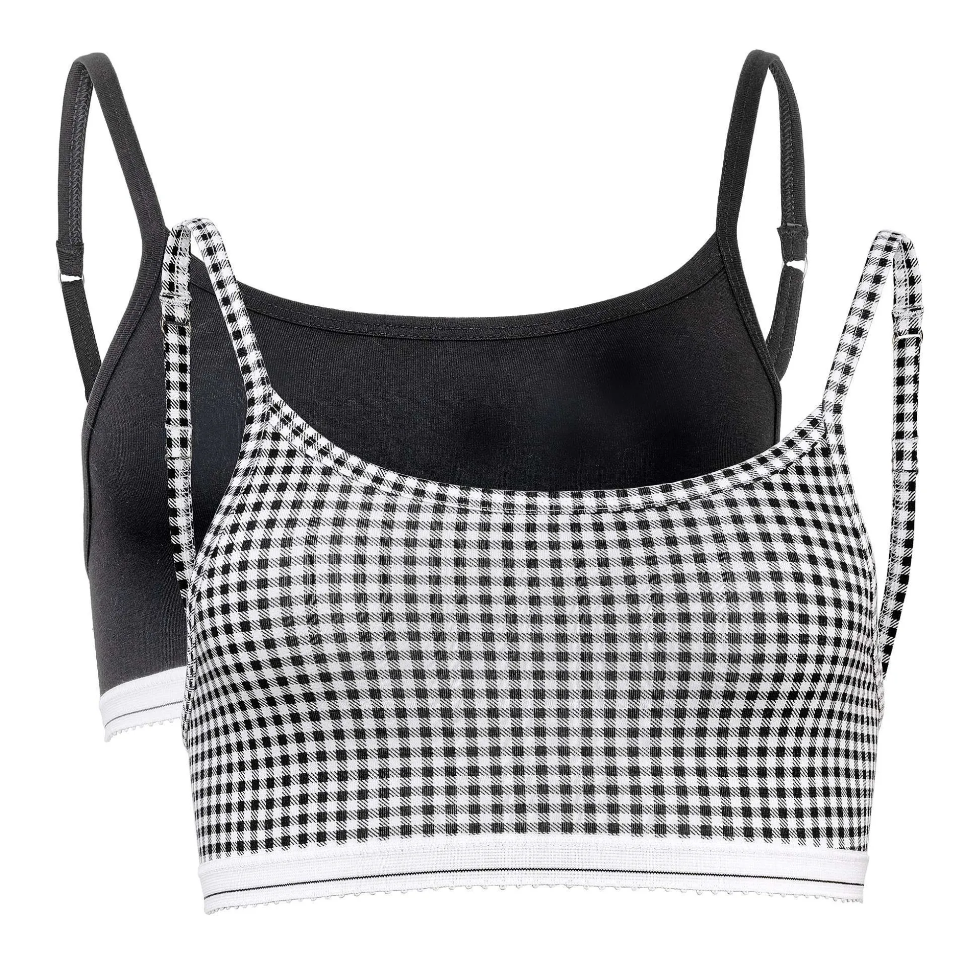 LIVING CRAFTS Pippa - Bustier Vichy Schwarz/Creme Online