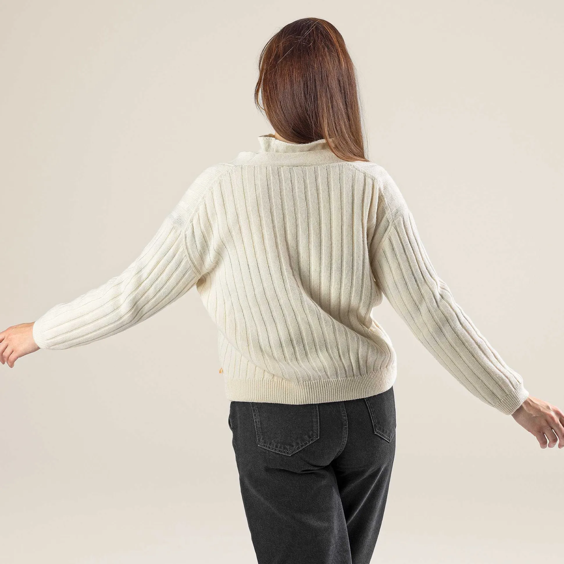 LIVING CRAFTS Pirala - Strickjacke Creme Store