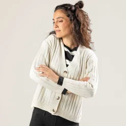 LIVING CRAFTS Pirala - Strickjacke Creme Store