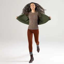 LIVING CRAFTS Prisca - Langarmshirt Tintenblau/Rost Best