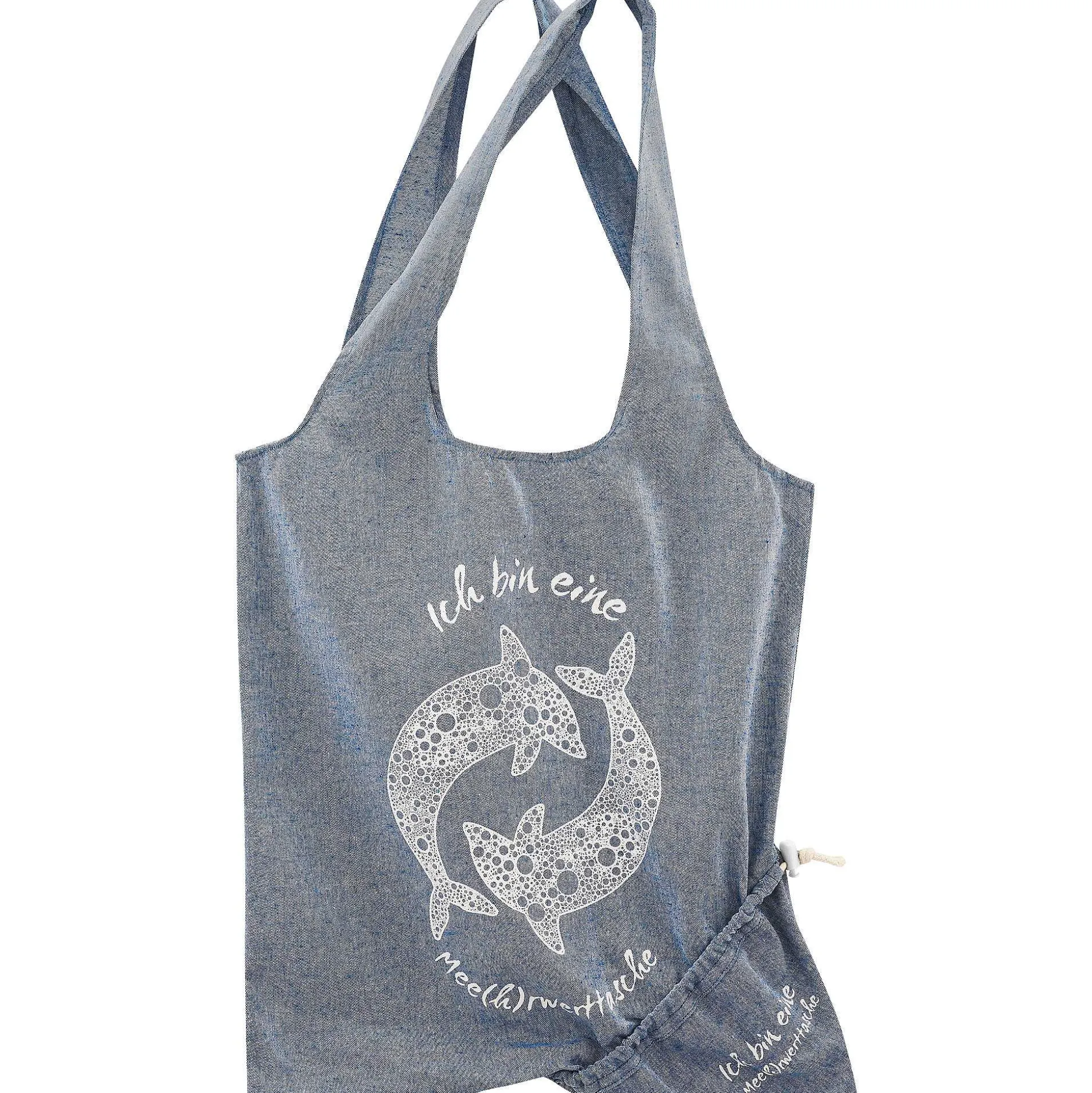 LIVING CRAFTS Rosalila - Gefaltete Tasche Fischblau Cheap