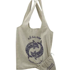 LIVING CRAFTS Rosalila - Gefaltete Tasche Fisch Naturlich Cheap